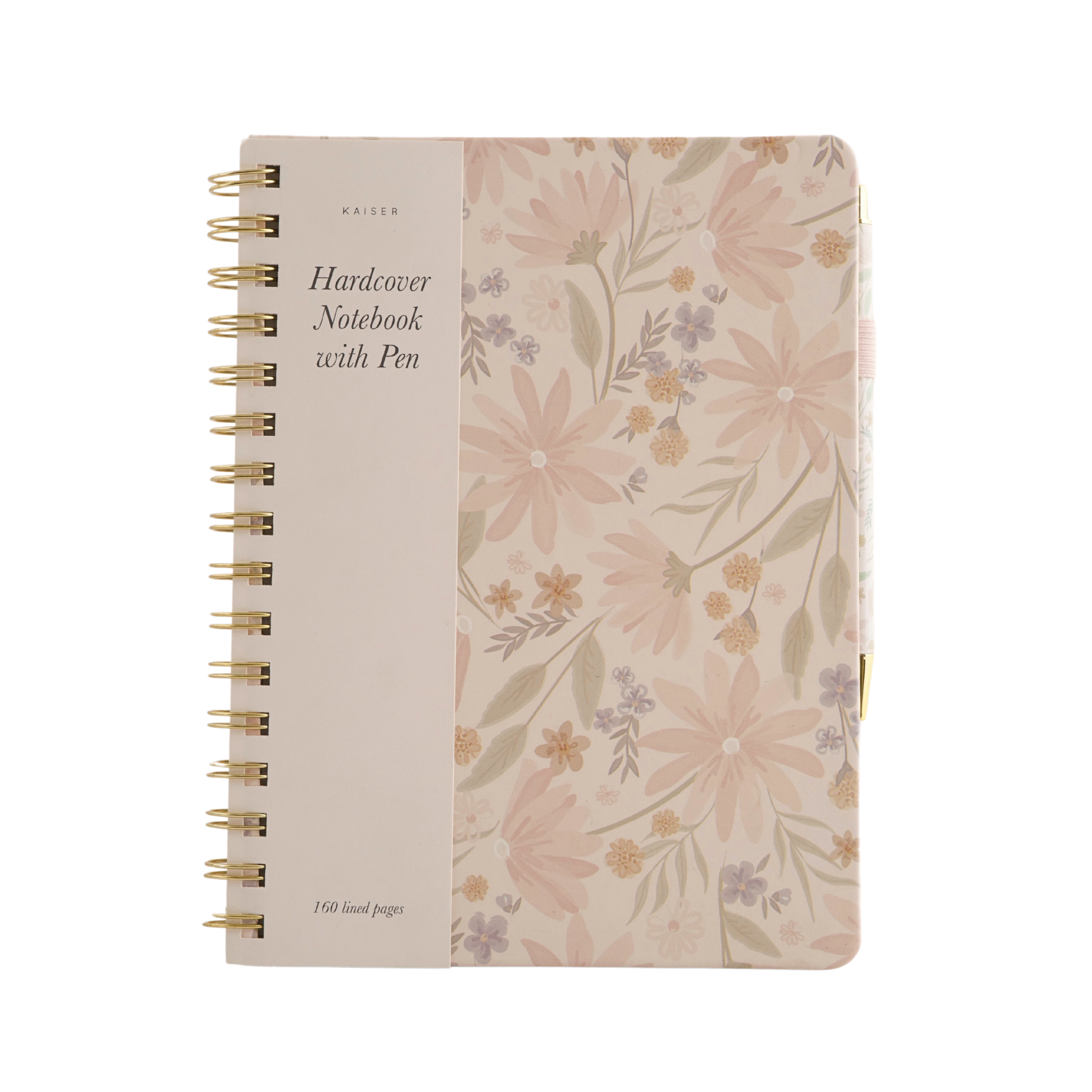 Hardcover Notebook With Pen - Blushing Floral